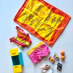 American Girl Doll beach outfit and accessories!